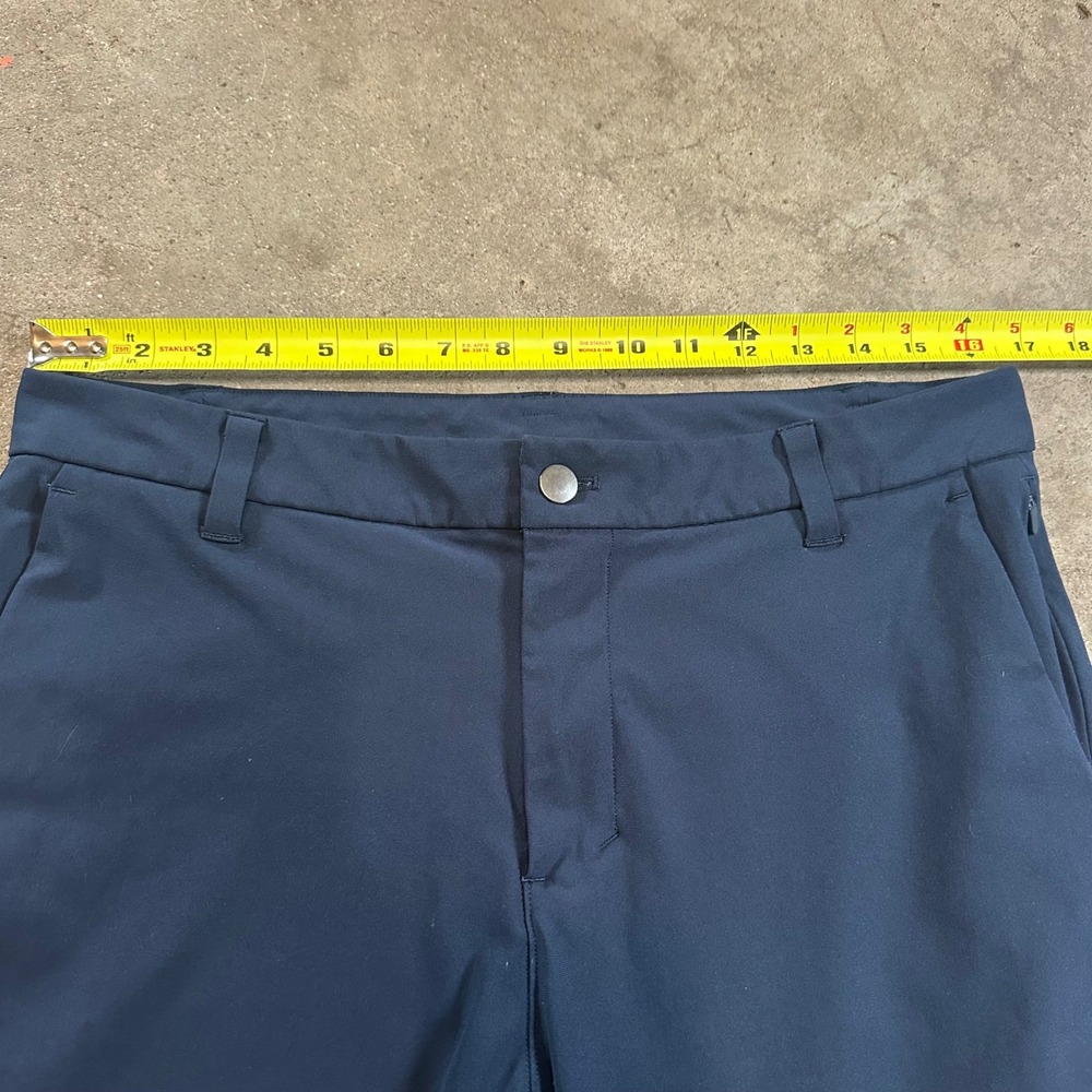 Lululemon Commission Pant Classic Mens 33x33 Navy Blue Warpstreme Chino LM5AFET - Picture 4 of 8